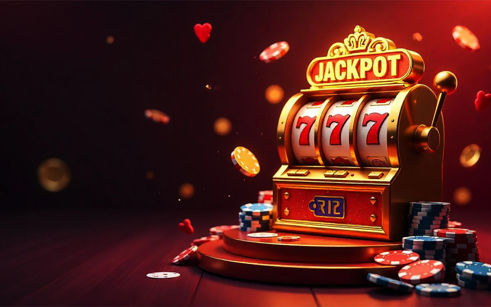 Visual permainan slot bertema dengan reel berkilau